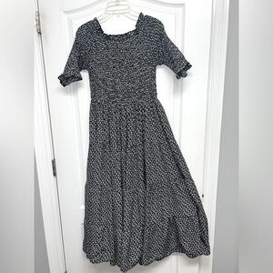 Orange Creek Smocked Midi Dress